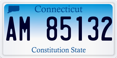 CT license plate AM85132