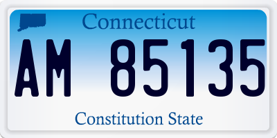 CT license plate AM85135