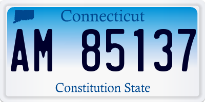 CT license plate AM85137
