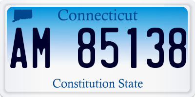 CT license plate AM85138