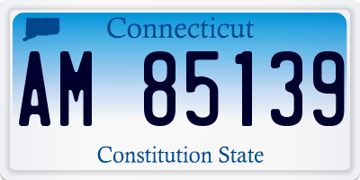 CT license plate AM85139