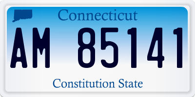 CT license plate AM85141