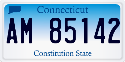 CT license plate AM85142