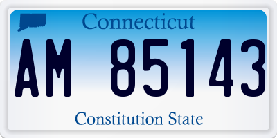 CT license plate AM85143