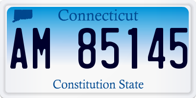 CT license plate AM85145