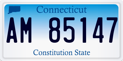 CT license plate AM85147