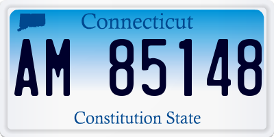 CT license plate AM85148