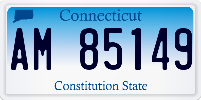 CT license plate AM85149