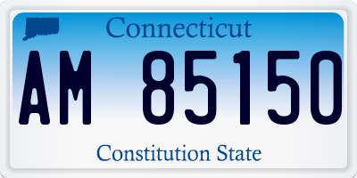 CT license plate AM85150