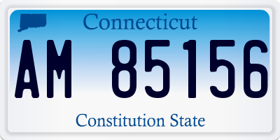 CT license plate AM85156