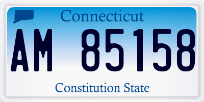 CT license plate AM85158