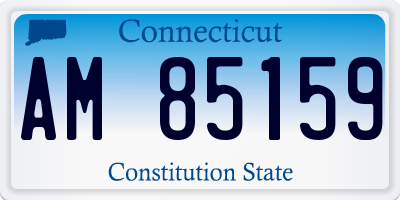 CT license plate AM85159