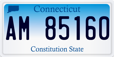 CT license plate AM85160