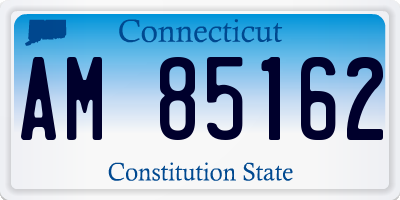CT license plate AM85162