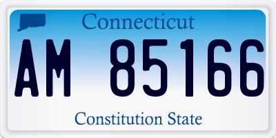 CT license plate AM85166