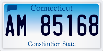 CT license plate AM85168