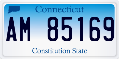 CT license plate AM85169