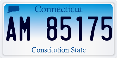 CT license plate AM85175