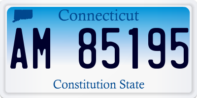 CT license plate AM85195