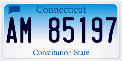 CT license plate AM85197
