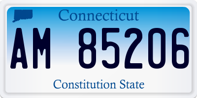 CT license plate AM85206