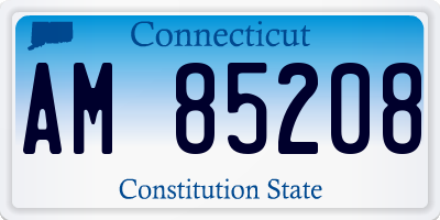 CT license plate AM85208