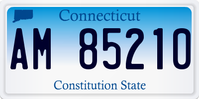 CT license plate AM85210