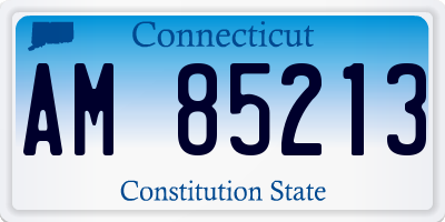 CT license plate AM85213