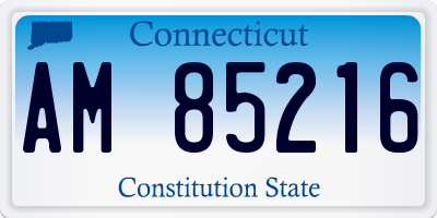 CT license plate AM85216