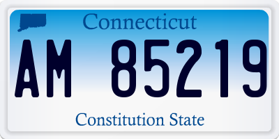 CT license plate AM85219