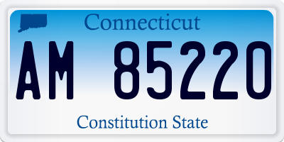 CT license plate AM85220
