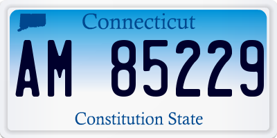 CT license plate AM85229