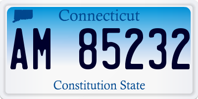 CT license plate AM85232