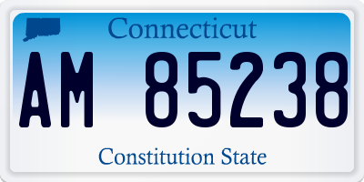 CT license plate AM85238