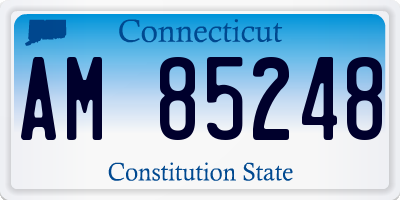 CT license plate AM85248
