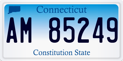 CT license plate AM85249