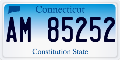 CT license plate AM85252