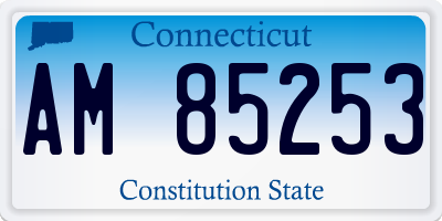 CT license plate AM85253