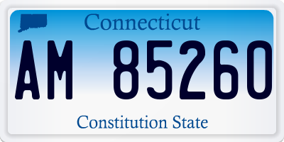 CT license plate AM85260