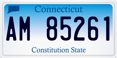 CT license plate AM85261