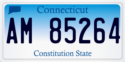 CT license plate AM85264