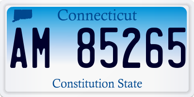 CT license plate AM85265