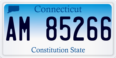CT license plate AM85266