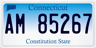 CT license plate AM85267