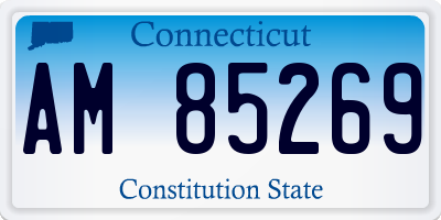 CT license plate AM85269