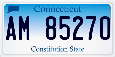 CT license plate AM85270