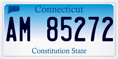 CT license plate AM85272