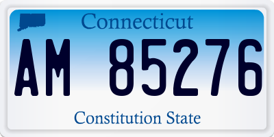 CT license plate AM85276