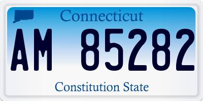 CT license plate AM85282