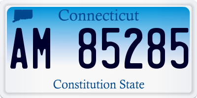 CT license plate AM85285